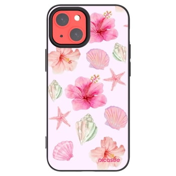 Picasee Apple iPhone 13 mini Hülle - Schwarzes Silikon - Blush Lagoon