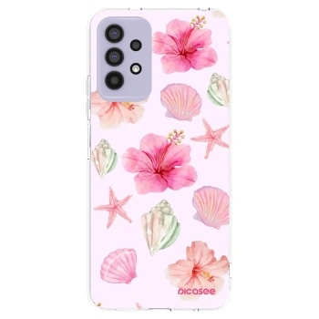 Picasee Samsung Galaxy A32 4G SM-A325F Hülle - Transparentes Silikon - Blush Lagoon