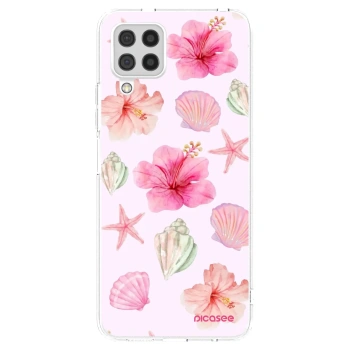 Picasee Samsung Galaxy A22 A225F 4G Hülle - Transparentes Silikon - Blush Lagoon