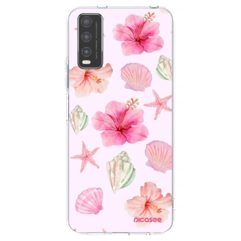 Picasee Vivo Y20s Hülle - Transparentes Silikon - Blush Lagoon