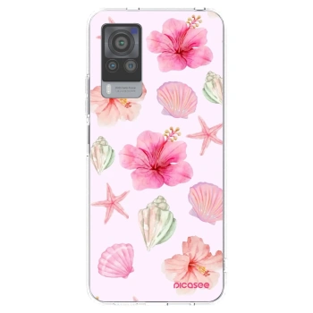 Picasee Vivo X60 Pro 5G Hülle - Transparentes Silikon - Blush Lagoon