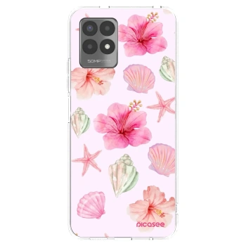 Picasee Realme 8i Hülle - Transparentes Silikon - Blush Lagoon
