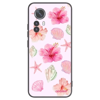 Picasee Xiaomi 12 Pro Hülle - Schwarzes Silikon - Blush Lagoon