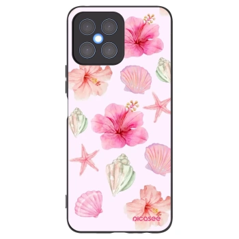 Picasee Honor X8 4G Hülle - Schwarzes Silikon - Blush Lagoon