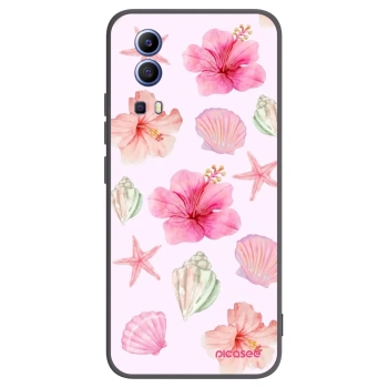 Picasee Vivo Y52 5G Hülle - Schwarzes Silikon - Blush Lagoon