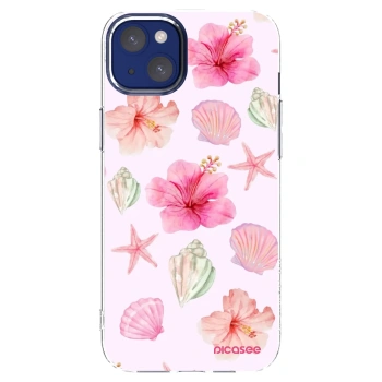 Picasee Apple iPhone 14 Plus Hülle - Transparentes Silikon - Blush Lagoon