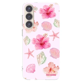 Picasee Samsung Galaxy S23+ 5G Hülle - Transparentes Silikon - Blush Lagoon