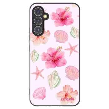 Picasee Samsung Galaxy A34 5G A346B Hülle - Schwarzes Silikon - Blush Lagoon