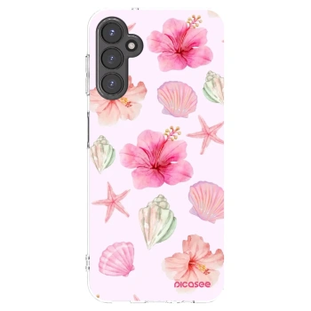 Picasee Samsung Galaxy A14 4G A145R Hülle - Transparentes Silikon - Blush Lagoon