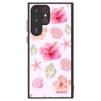 Picasee ULTIMATE CASE PowerShare für Samsung Galaxy S22 Ultra 5G - Blush Lagoon