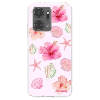 Picasee Honor X7a Hülle - Transparentes Silikon - Blush Lagoon