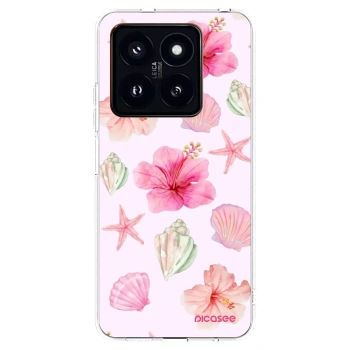 Picasee Xiaomi 14 Pro Hülle - Transparentes Silikon - Blush Lagoon