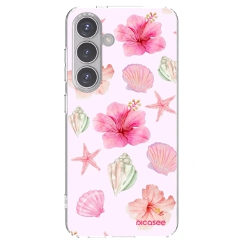 Picasee Samsung Galaxy S24 S921B 5G Hülle - Transparentes Silikon - Blush Lagoon