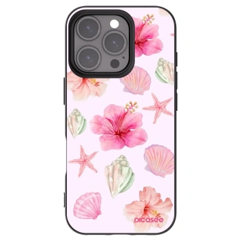 Picasee Apple iPhone 16 Pro Hülle - Schwarzes Silikon - Blush Lagoon