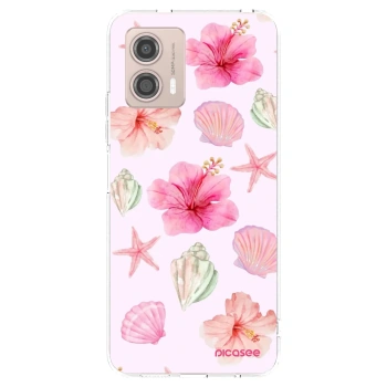 Picasee Motorola Moto G53 5G Hülle - Transparentes Silikon - Blush Lagoon