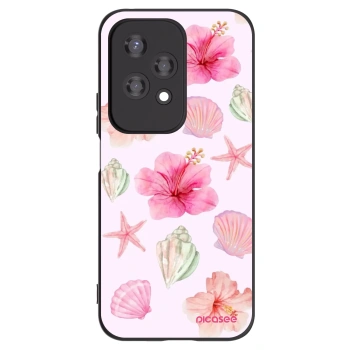 Picasee Honor 200 Lite Hülle - Schwarzes Silikon - Blush Lagoon