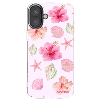Picasee Apple iPhone 16 Plus Hülle - Transparentes Silikon - Blush Lagoon