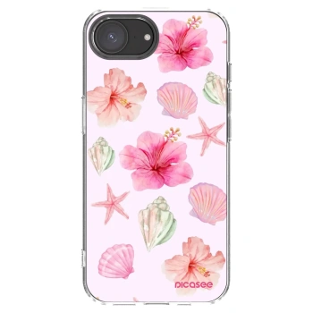 Picasee Apple iPhone 16e Hülle - Transparentes Silikon - Blush Lagoon