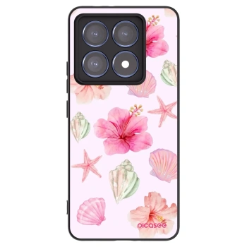 Picasee Xiaomi 14T Pro Hülle - Schwarzes Silikon - Blush Lagoon