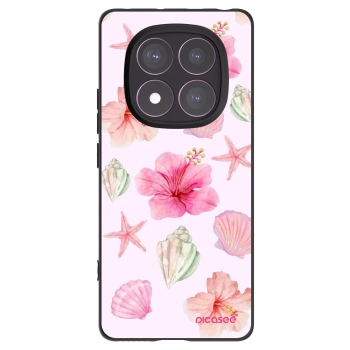 Picasee Xiaomi Redmi Note 14 Pro 4G Hülle - Schwarzes Silikon - Blush Lagoon