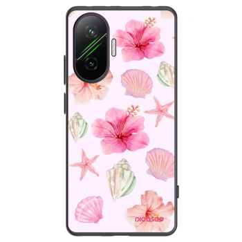 Picasee Xiaomi Poco F7 5G Hülle - Schwarzes Silikon - Blush Lagoon
