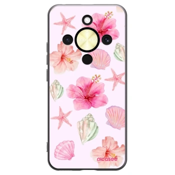 Picasee Honor Magic8 Lite 5G Hülle - Schwarzes Silikon - Blush Lagoon