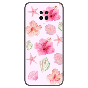Picasee Xiaomi Redmi Note 9S Hülle - Schwarzes Silikon - Blush Lagoon