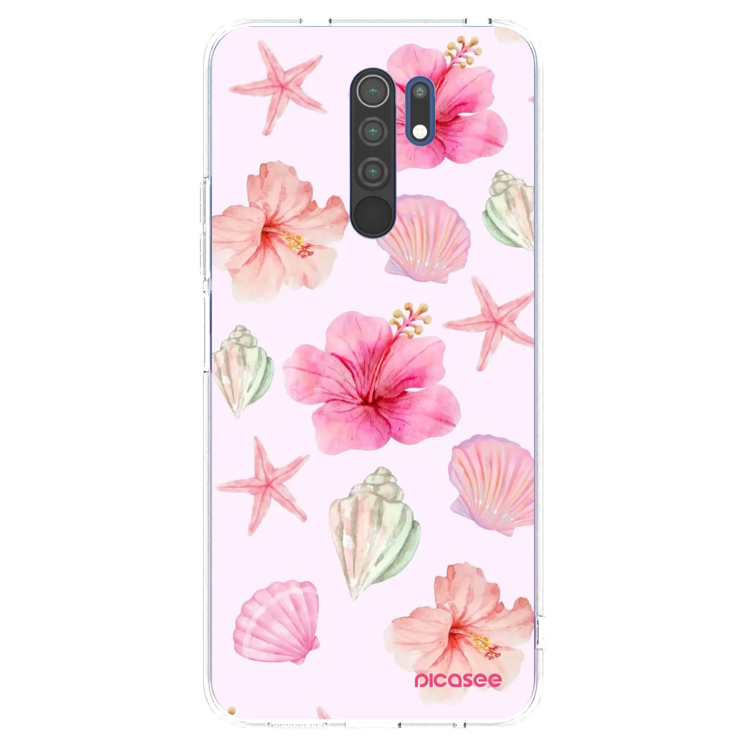 Picasee Xiaomi Redmi 9 Hülle - Transparentes Silikon - Blush Lagoon