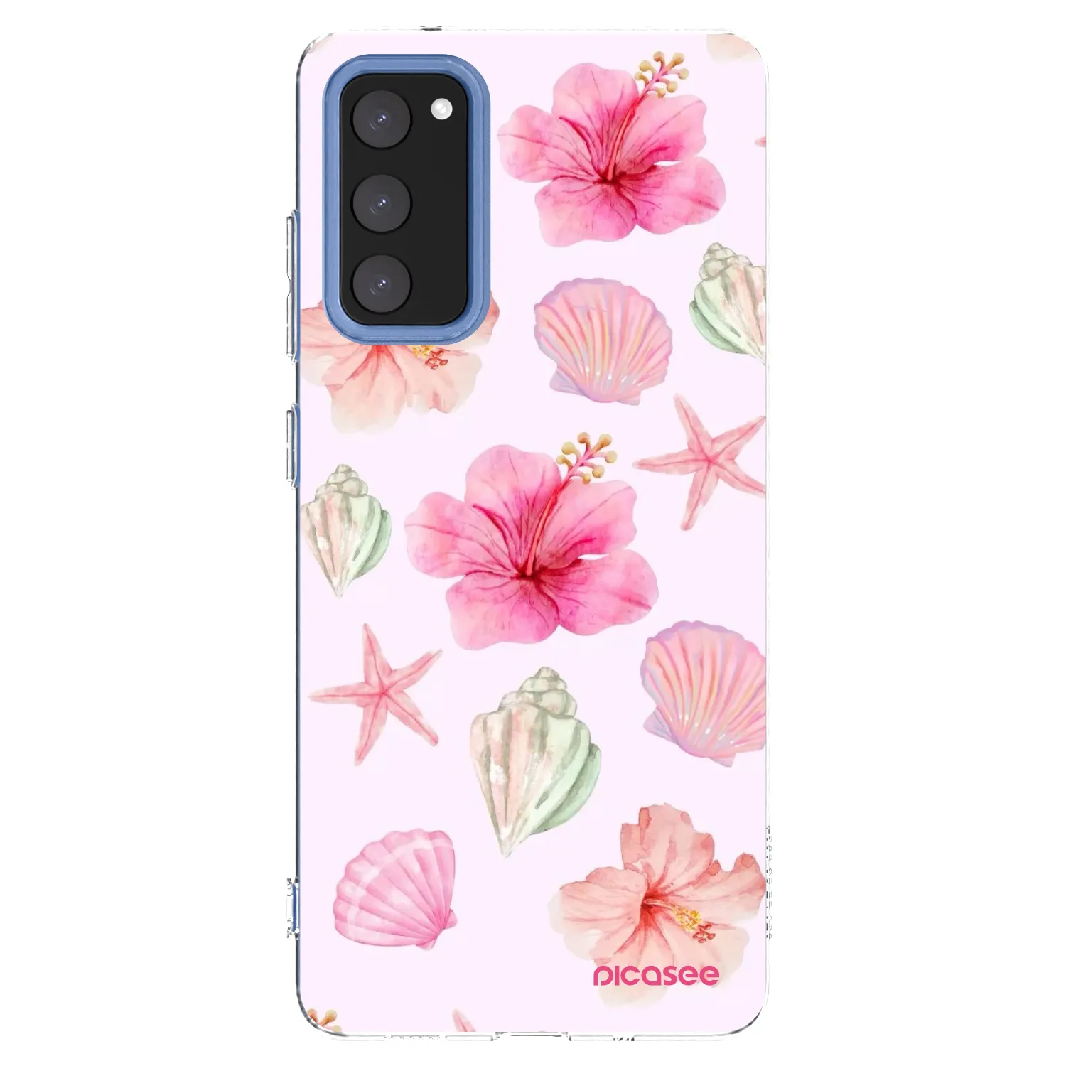 Picasee Samsung Galaxy S20 FE Hülle - Transparentes Silikon - Blush Lagoon