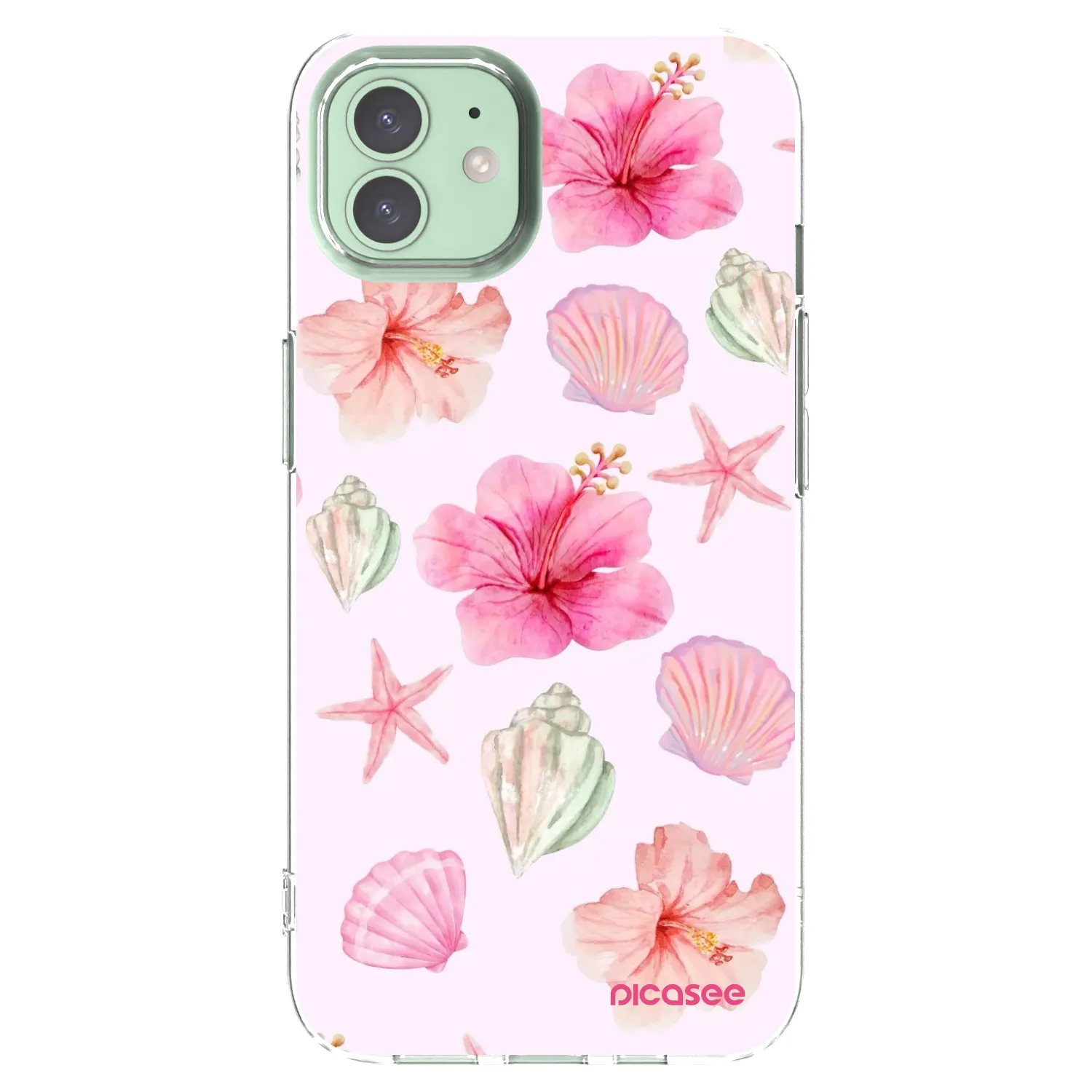 Picasee Apple iPhone 12 Hülle - Transparentes Silikon - Blush Lagoon