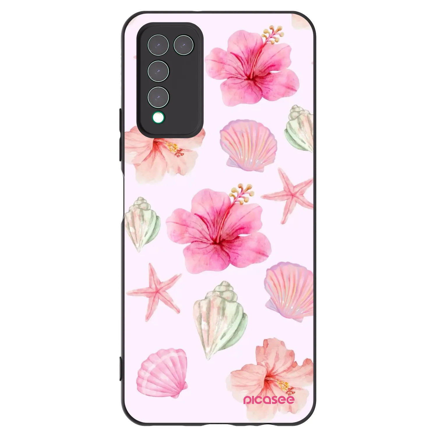 Picasee Honor 10X Lite Hülle - Schwarzes Silikon - Blush Lagoon