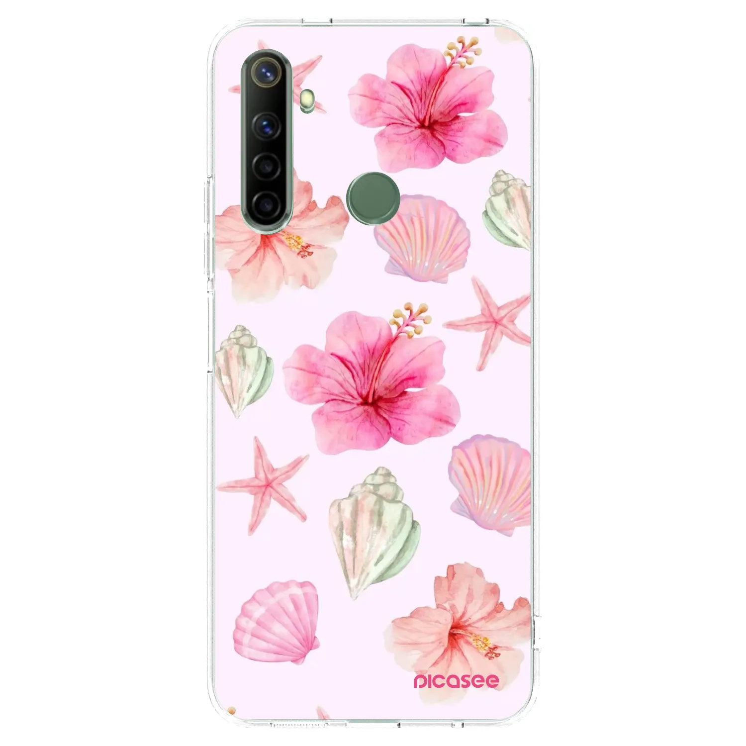 Picasee Realme 6i Hülle - Transparentes Silikon - Blush Lagoon