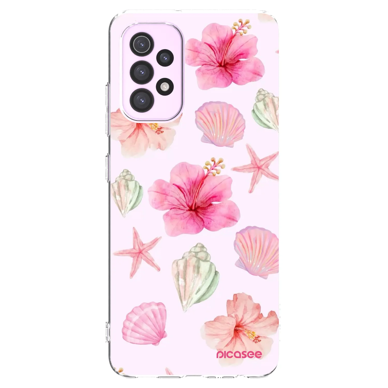 Picasee Samsung Galaxy A32 5G A326B Hülle - Transparentes Silikon - Blush Lagoon