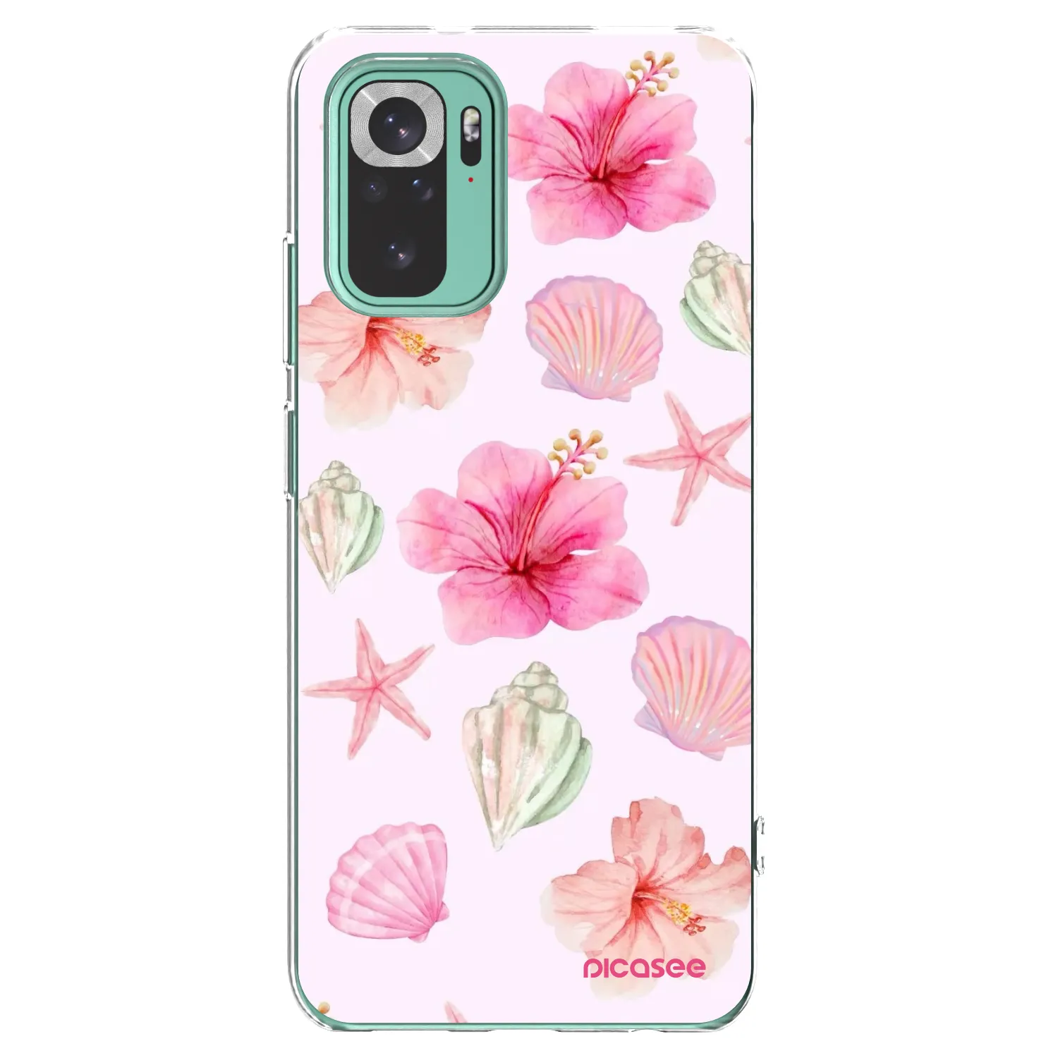 Picasee Xiaomi Redmi Note 10 Pro Hülle - Transparentes Silikon - Blush Lagoon