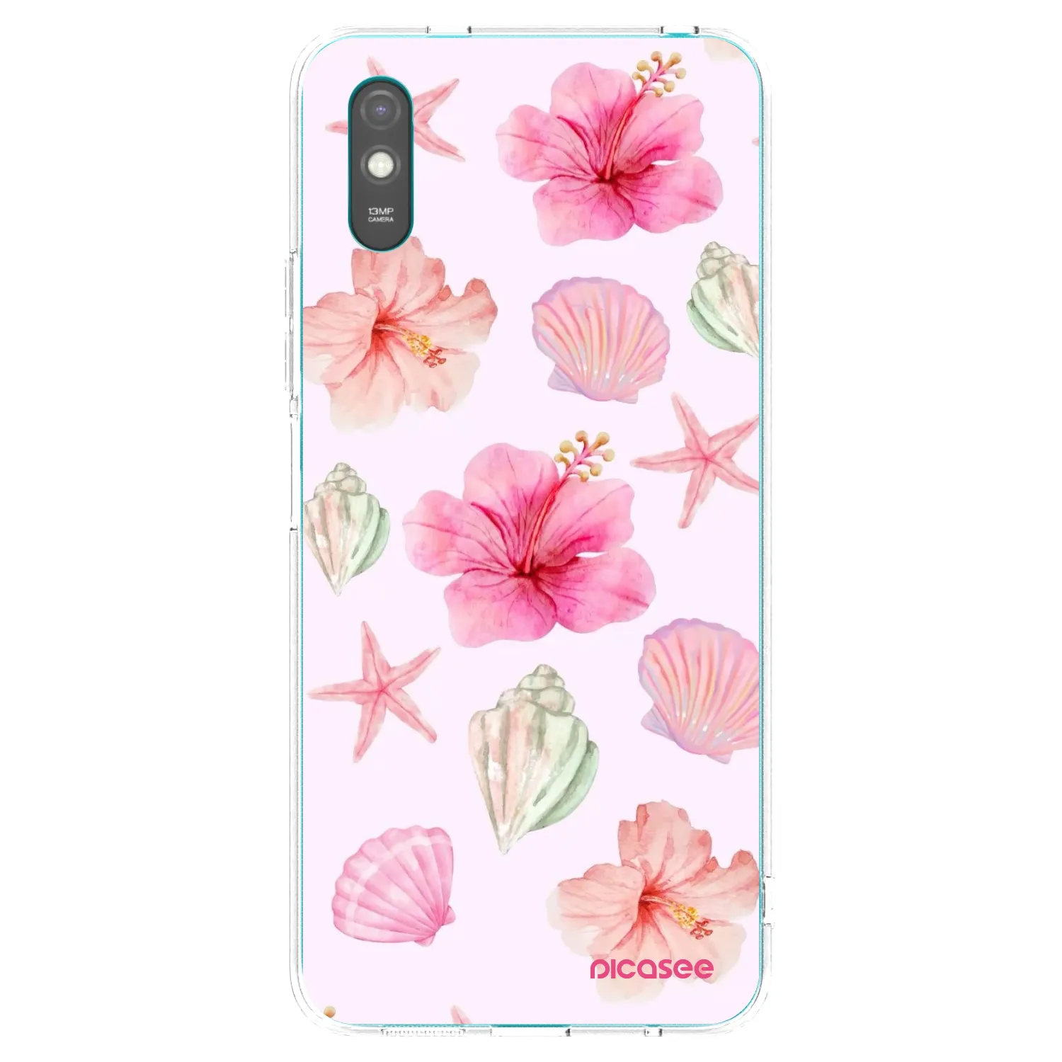 Picasee Xiaomi Redmi 9AT Hülle - Transparentes Silikon - Blush Lagoon