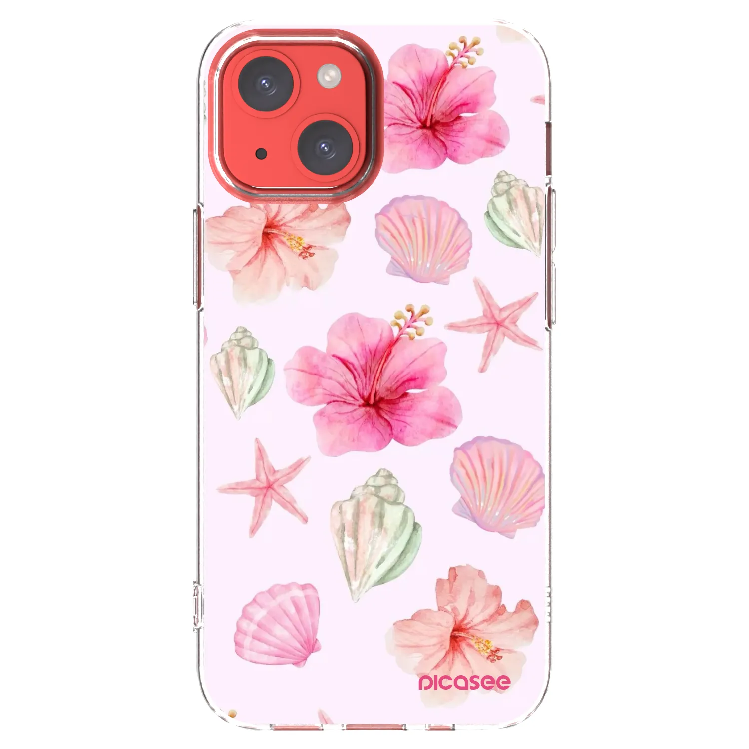 Picasee Apple iPhone 13 mini Hülle - Transparentes Silikon - Blush Lagoon