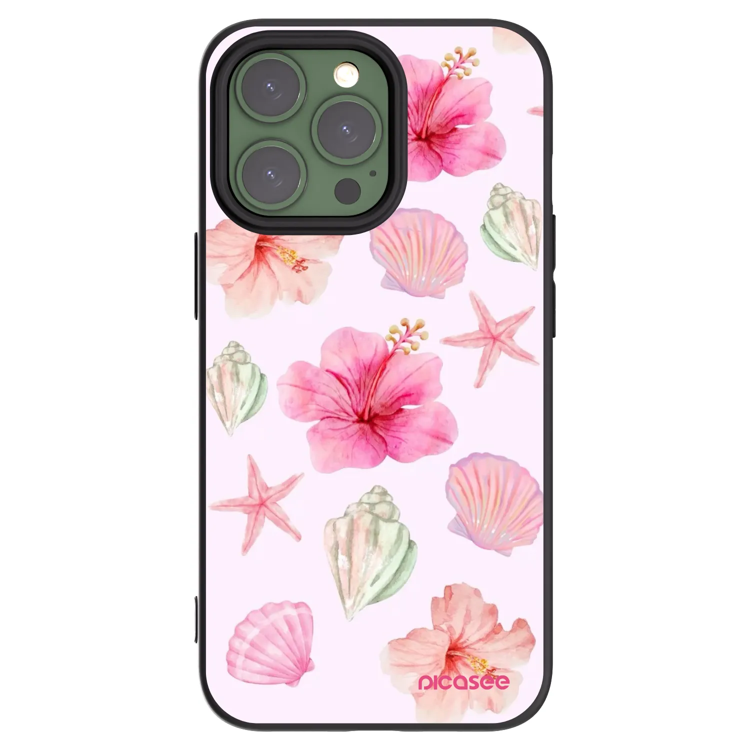 Picasee Apple iPhone 13 Pro Hülle - Schwarzes Silikon - Blush Lagoon