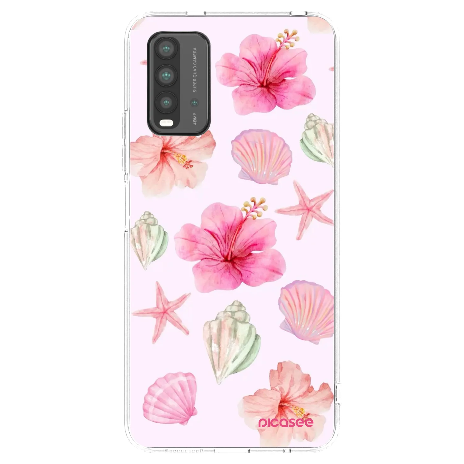 Picasee Xiaomi Redmi 9T Hülle - Schwarzes Silikon - Blush Lagoon