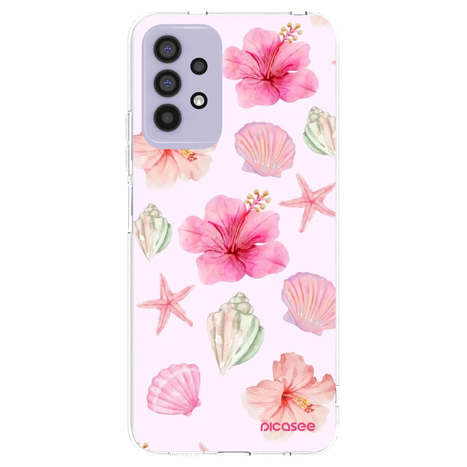 Picasee Samsung Galaxy A32 4G SM-A325F Hülle - Transparentes Silikon - Blush Lagoon