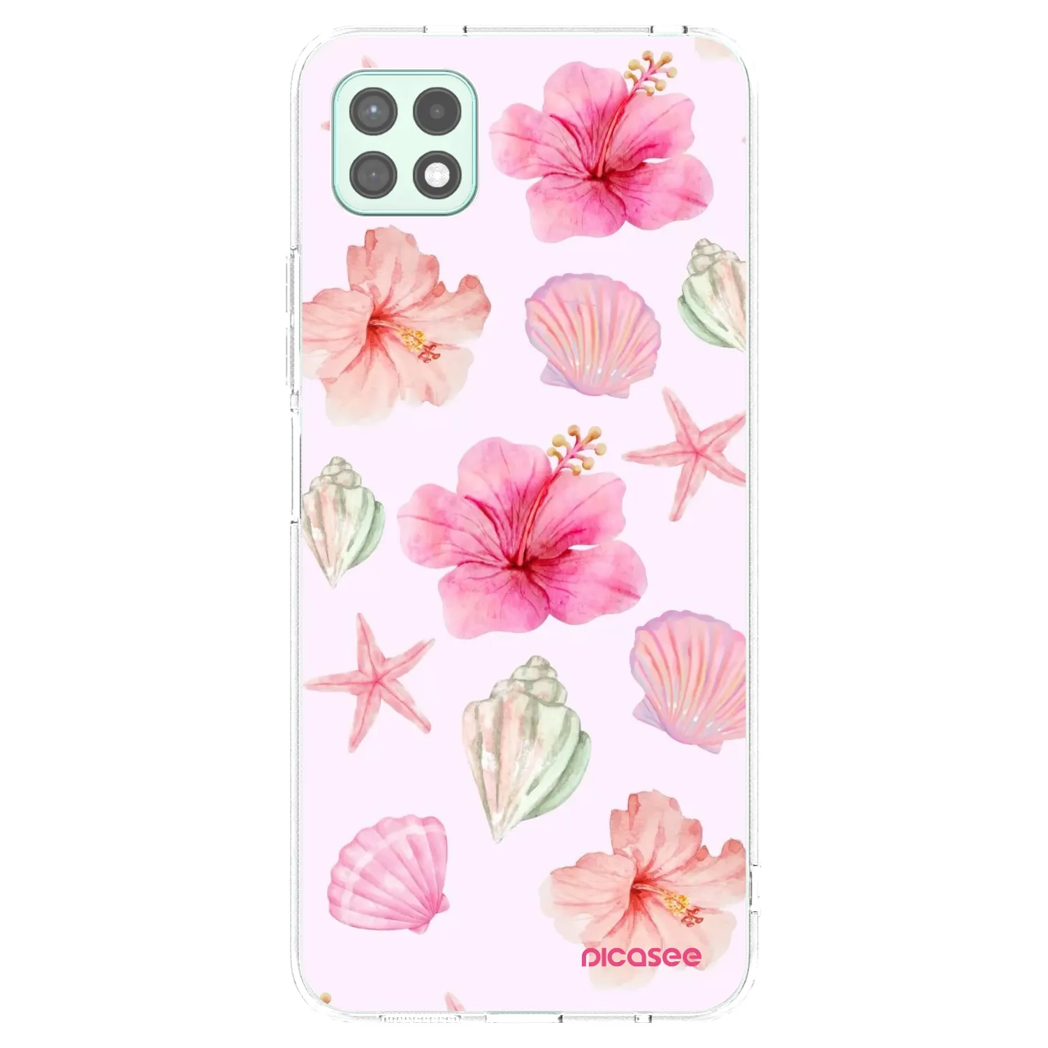 Picasee Samsung Galaxy A22 A226B 5G Hülle - Transparentes Silikon - Blush Lagoon
