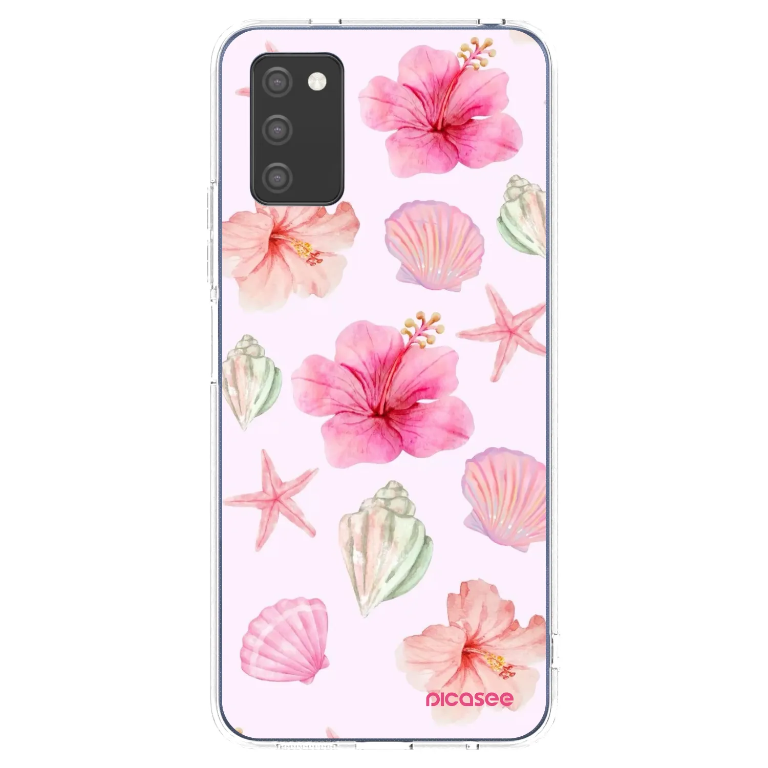 Picasee Samsung Galaxy A02s A025G Hülle - Transparentes Silikon - Blush Lagoon