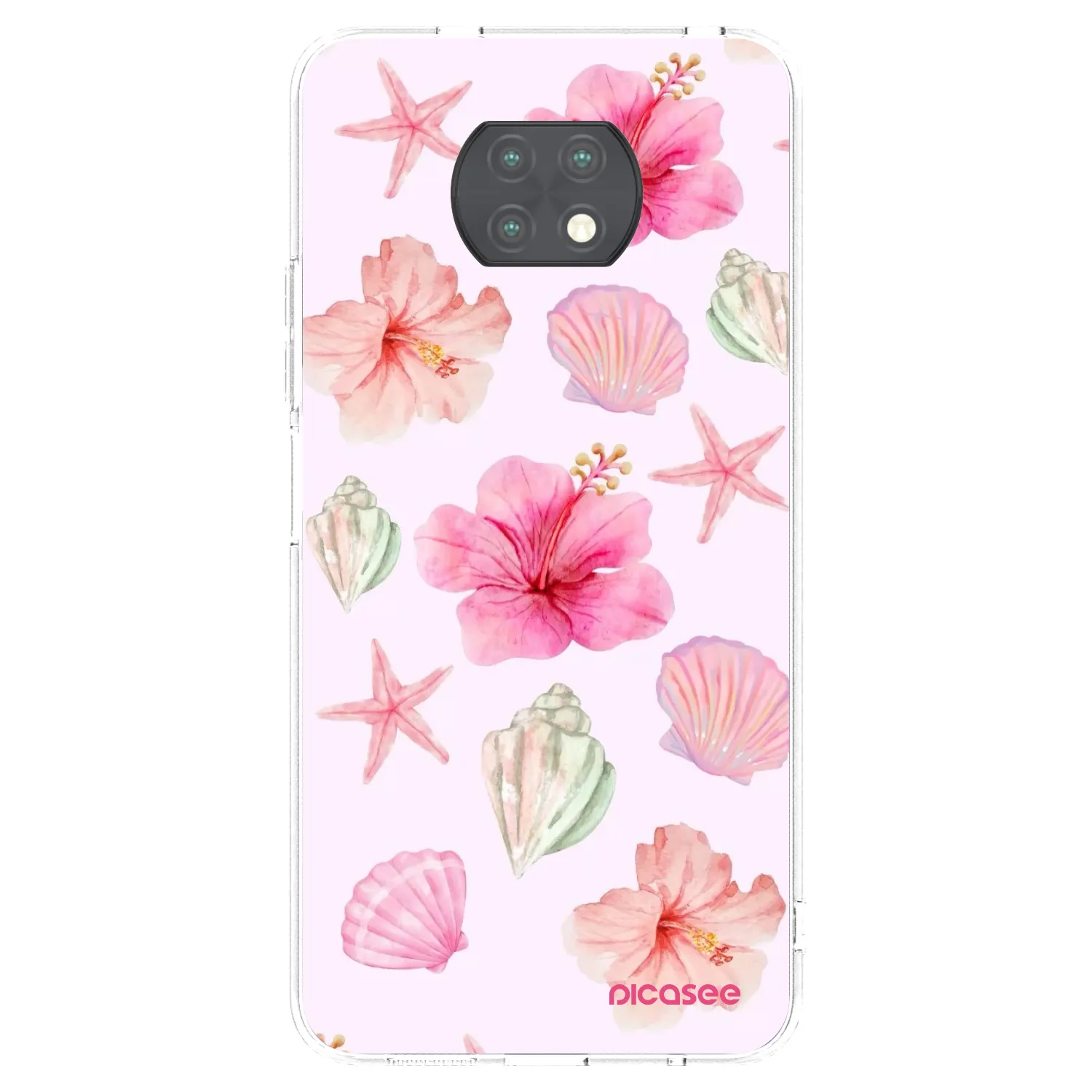 Picasee Xiaomi Redmi Note 9T Hülle - Transparentes Silikon - Blush Lagoon