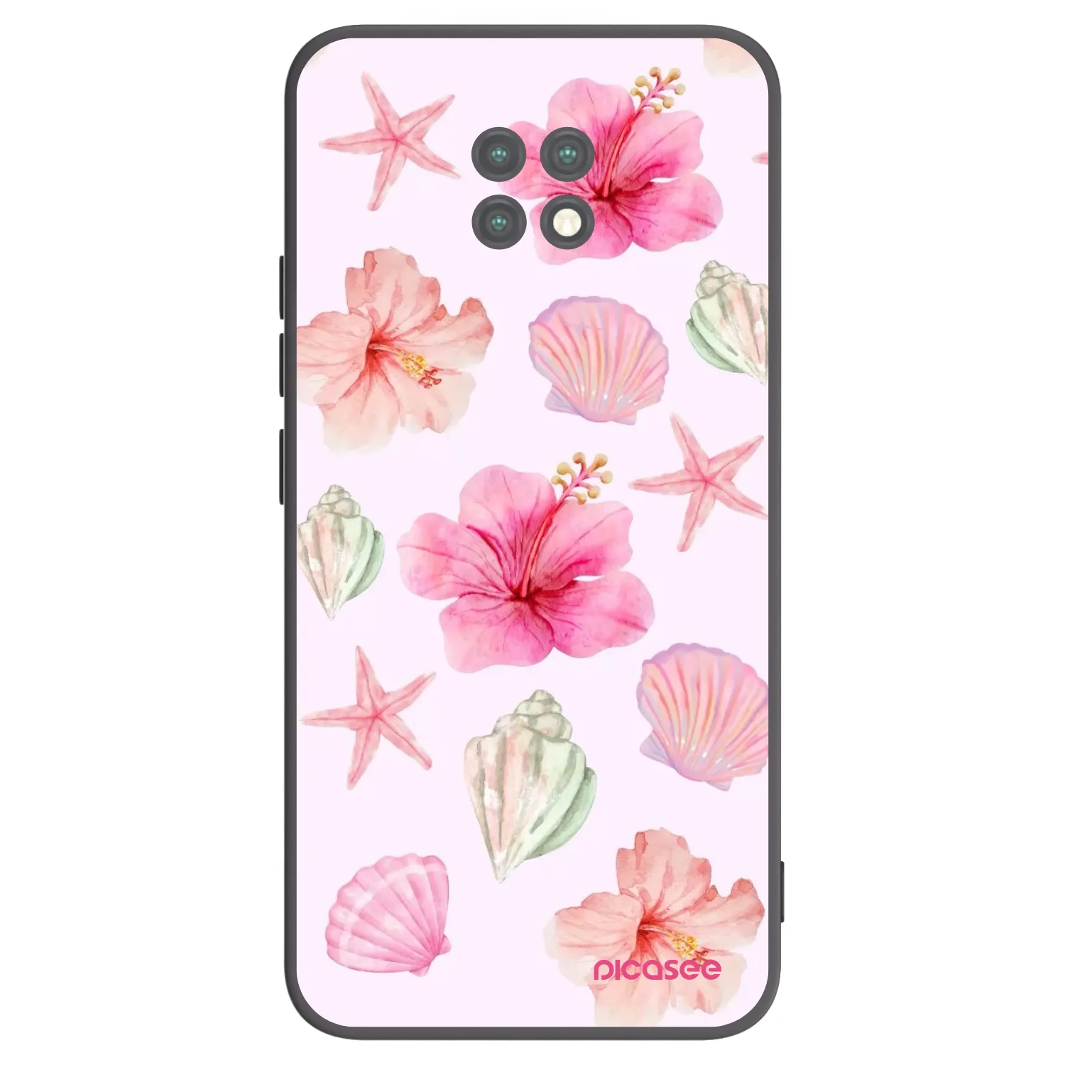 Picasee Xiaomi Redmi Note 9T Hülle - Schwarzes Silikon - Blush Lagoon