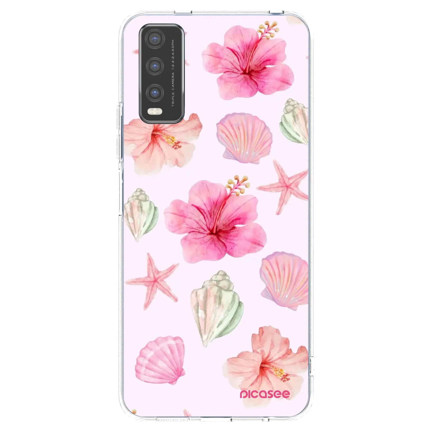 Picasee Vivo Y20s Hülle - Transparentes Silikon - Blush Lagoon