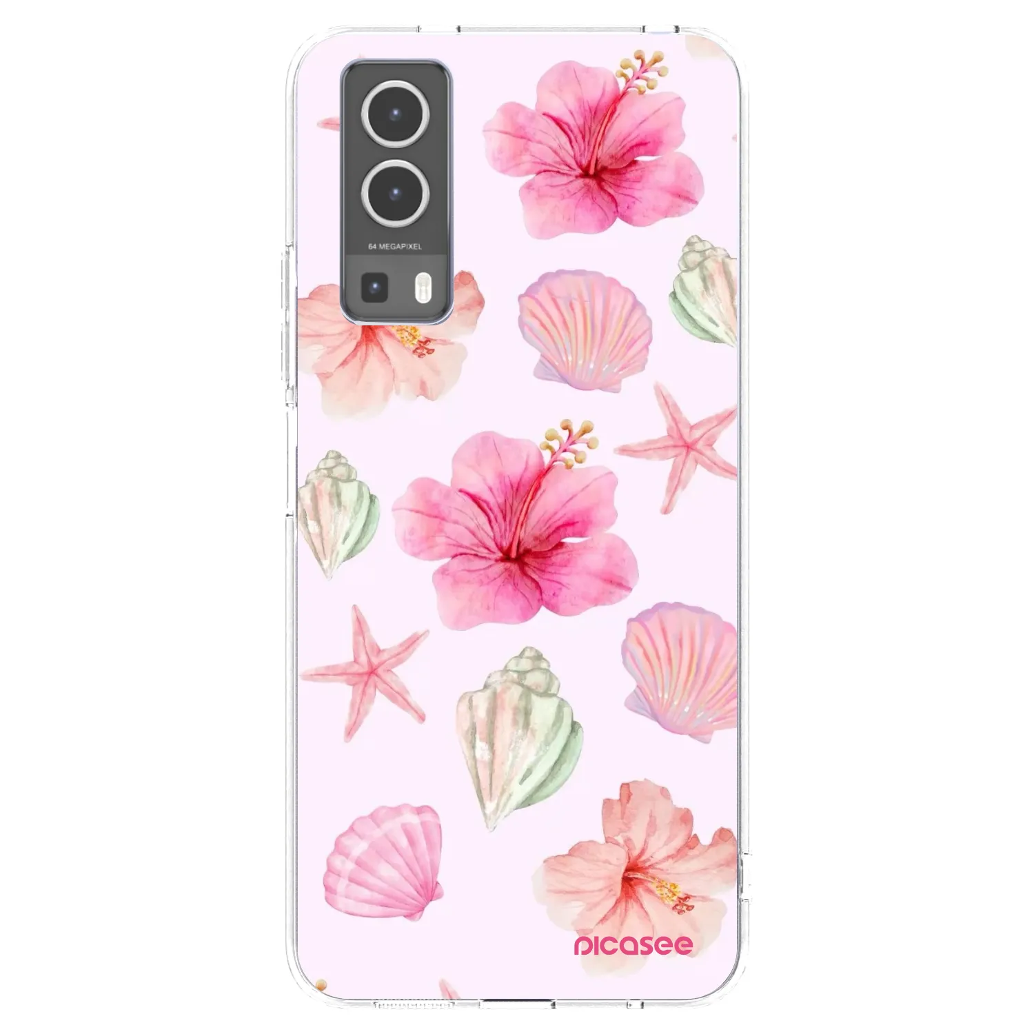 Picasee Vivo Y72 5G Hülle - Transparentes Silikon - Blush Lagoon