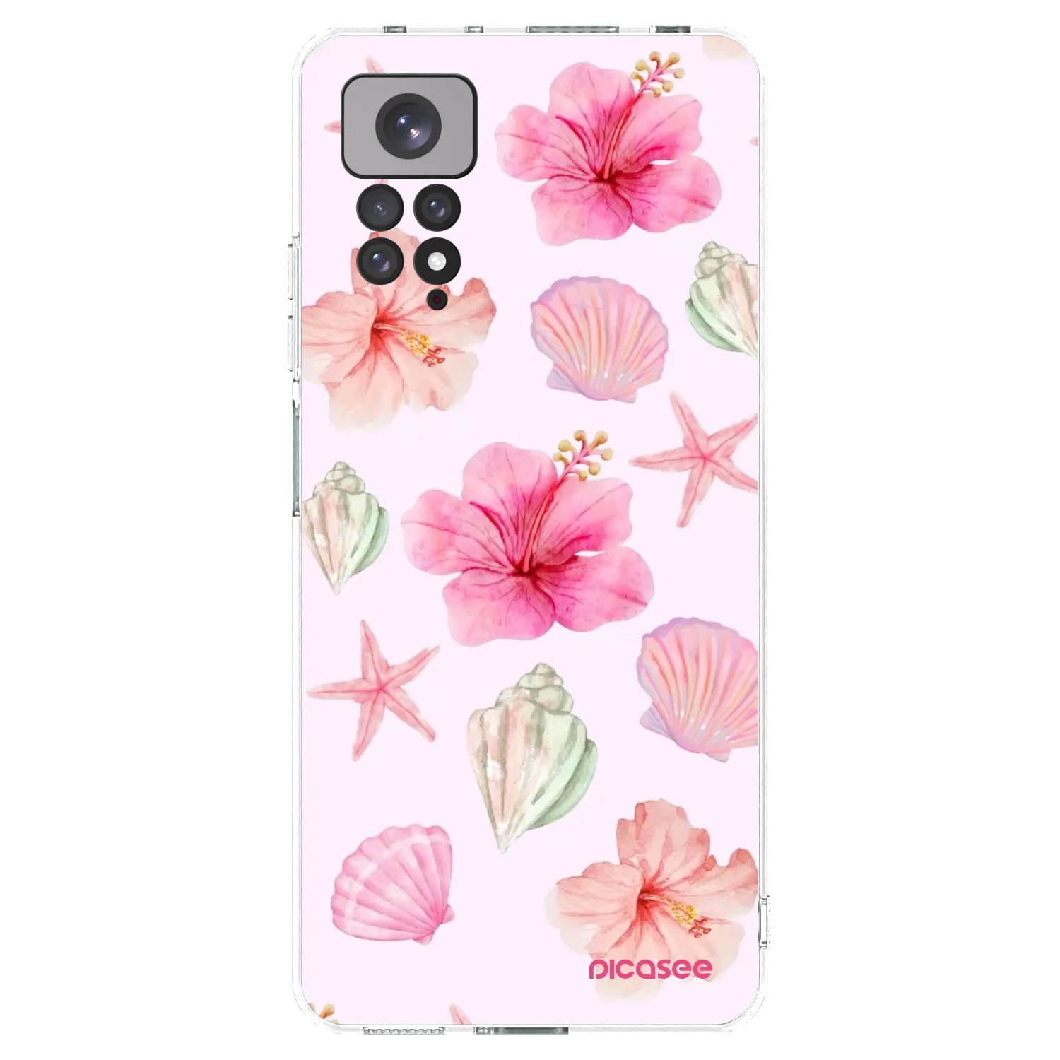 Picasee Xiaomi Redmi Note 11 Hülle - Transparentes Silikon - Blush Lagoon