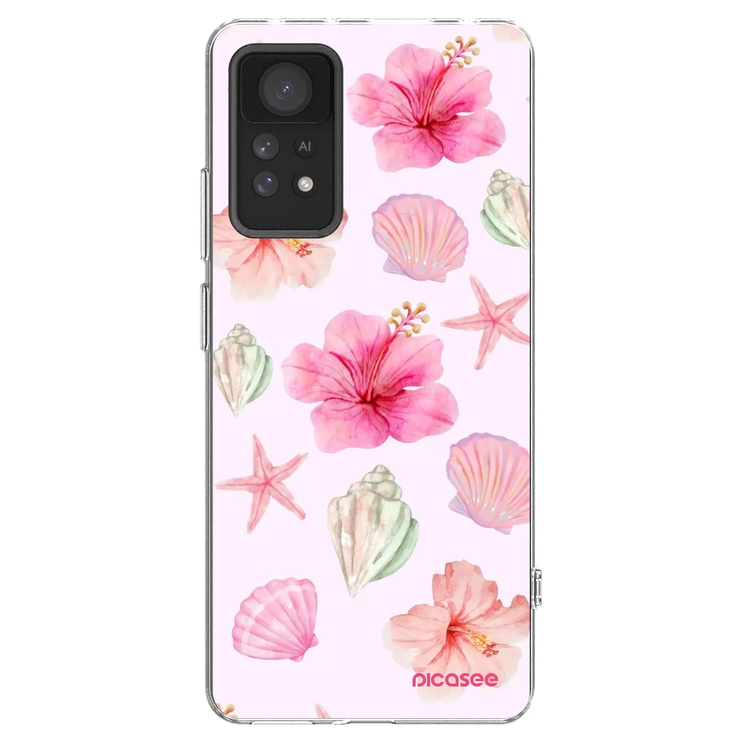 Picasee Xiaomi Redmi Note 11 Pro 5G Hülle - Transparentes Silikon - Blush Lagoon