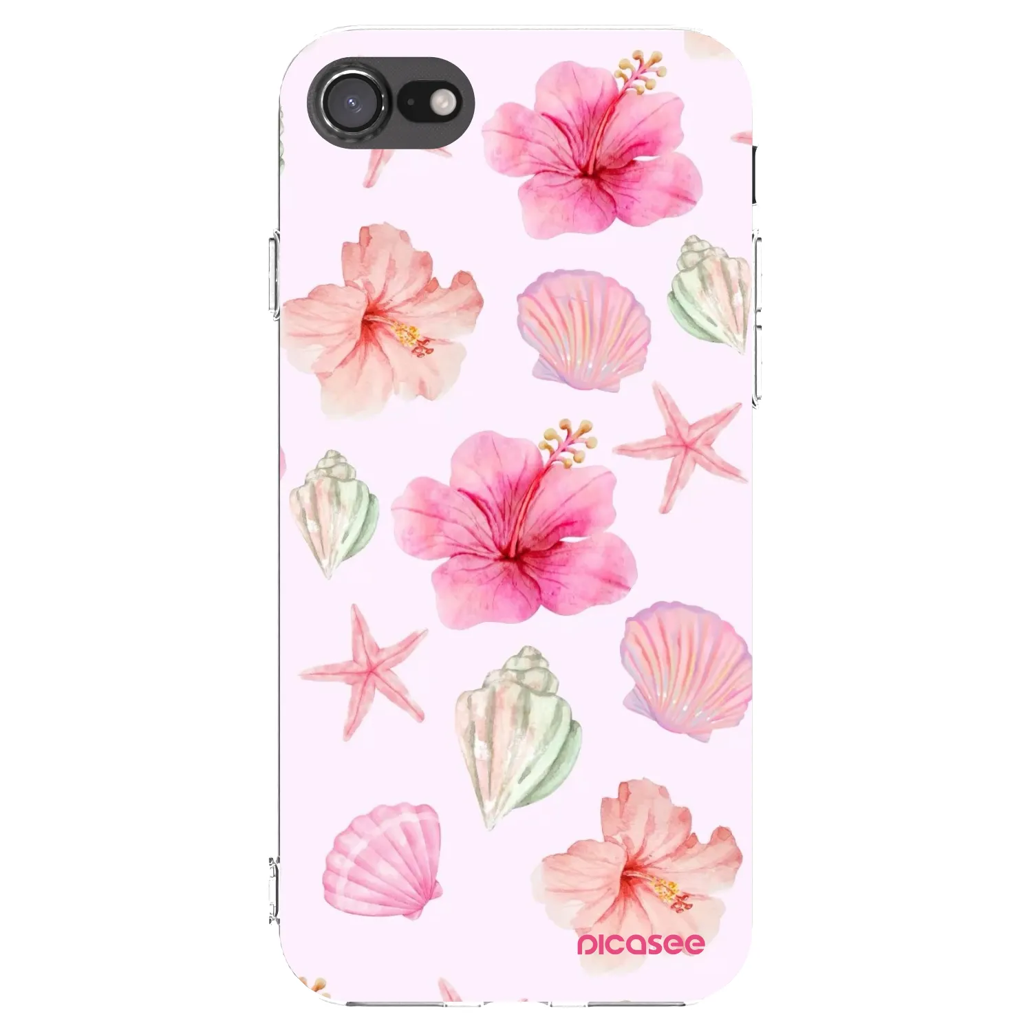 Picasee Apple iPhone SE 2022 Hülle - Transparentes Silikon - Blush Lagoon