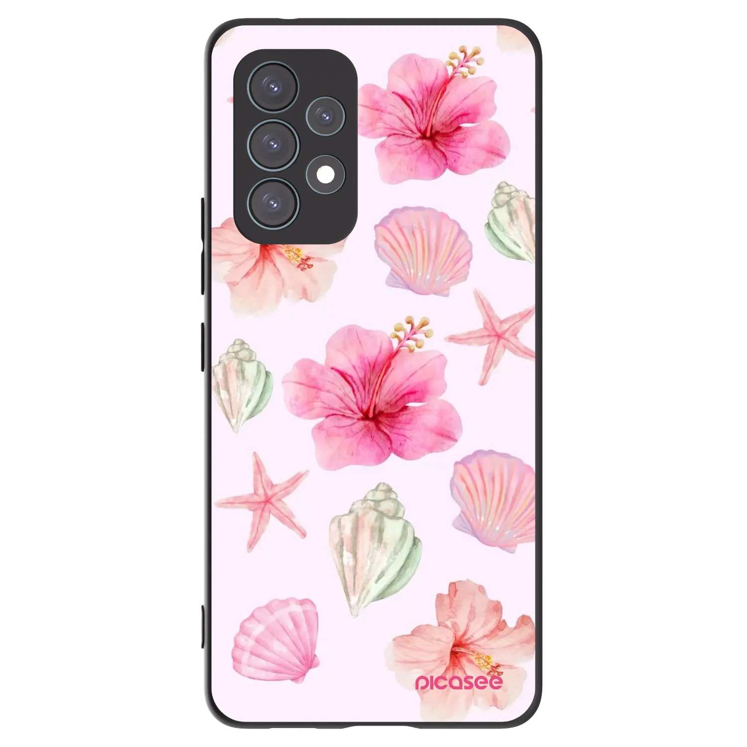 Picasee Samsung Galaxy A53 5G A536 Hülle - Schwarzes Silikon - Blush Lagoon