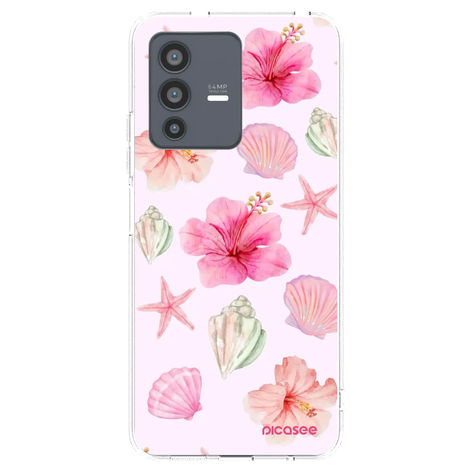Picasee Vivo V23 5G Hülle - Transparentes Silikon - Blush Lagoon